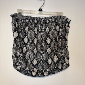 NWT ANTHROPOLOGIE Sunday in Brooklyn Liliane Textured Tube Top Snakeskin Sz S